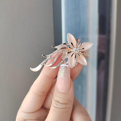 colorful floral brooch