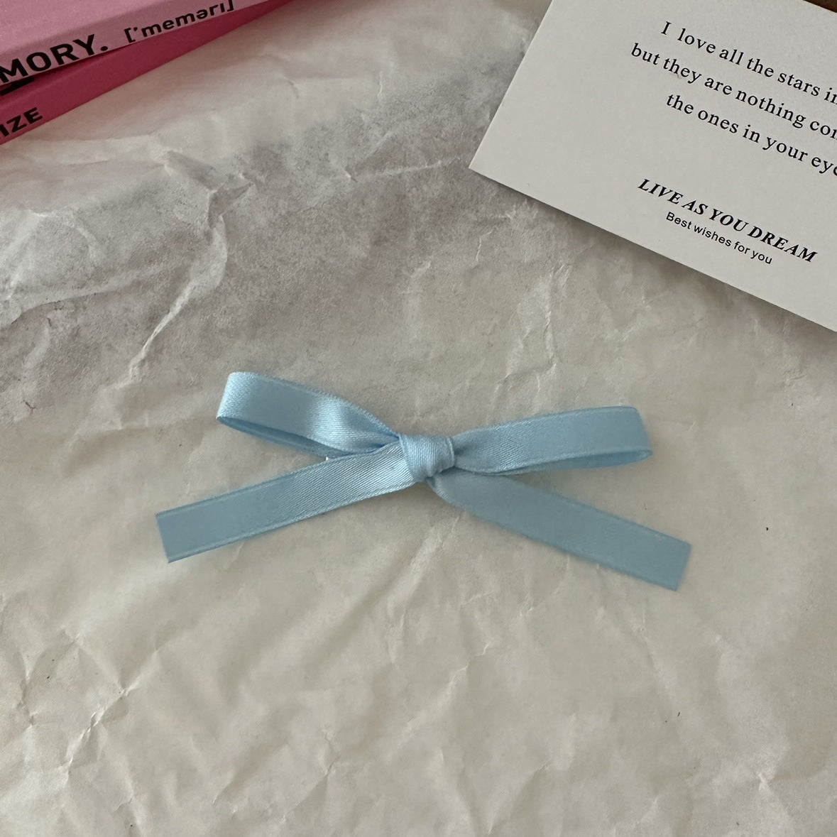 Pink bow hair clip for ballet fans