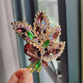 XZ0058-3 Floral Brooch - Purple