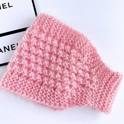 Knitted ear warmer gray