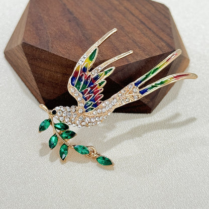 Swallow Design Brooch