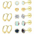 Gold 8 Pairs Set