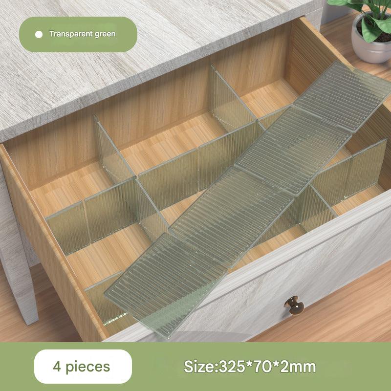 Versatile transparent dividers for home organization