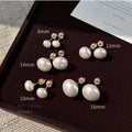 White Bun Pearl 8mm Pair