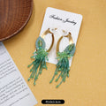 11-Green Crystal Long Tassel