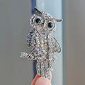 XZ0217-2 Owl Brooch - Silver