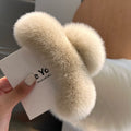 Milk Tea Real Rex Rabbit Fur [Extra Large 15cm]