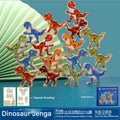 Popular Model 2: Dinosaur Edition, 16 Strongman Dinosaur Puppets, Includes Instruction Manual (Pack of 1)