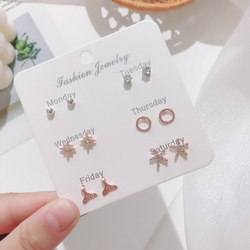 Korean pearl bow earrings image 8