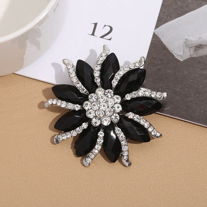 Premium Alloy Flower Brooch Pin Image 3