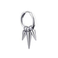 Steel Color Earrings 2.5*12 Triangular