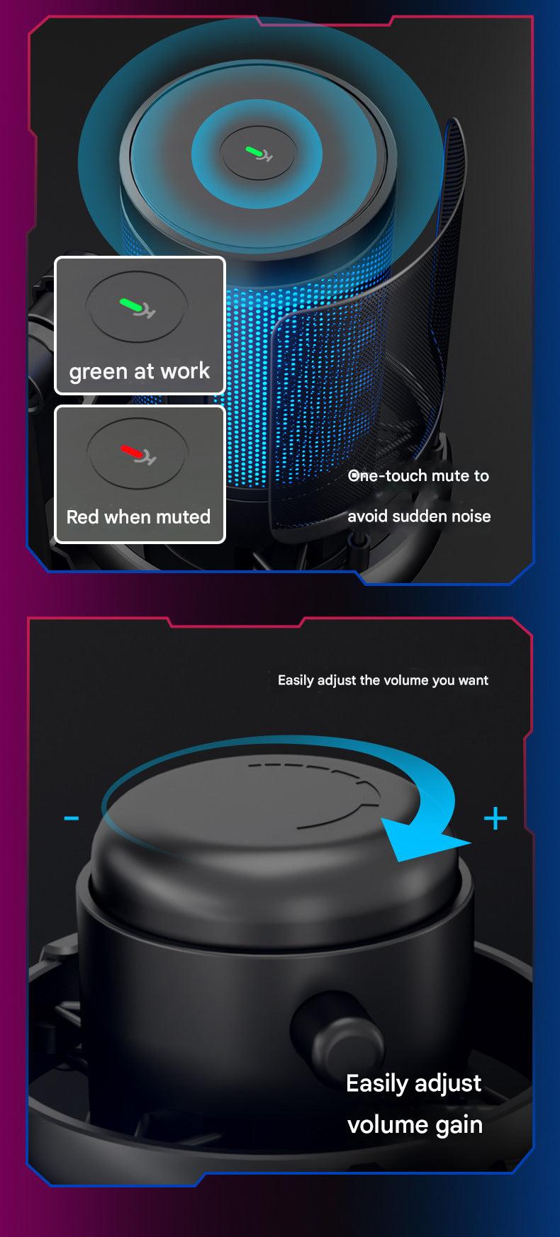 USB Desktop Microphone in Black