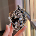 XZ0491-2 Black Butterfly Brooch