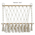 Woven Cotton Rope Storage Rack: Single Layer C Model