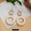 9- Off-white Rattan Circle