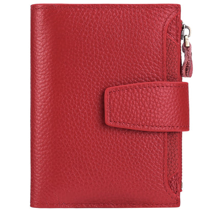 Premium leather wallet for women navy blue