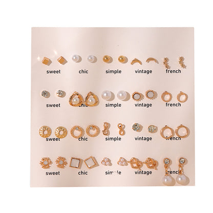 Stunning Pearl Earrings Set Image 1