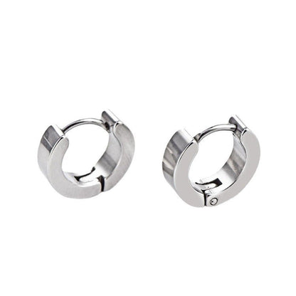 Durable and trendy titanium steel earrings