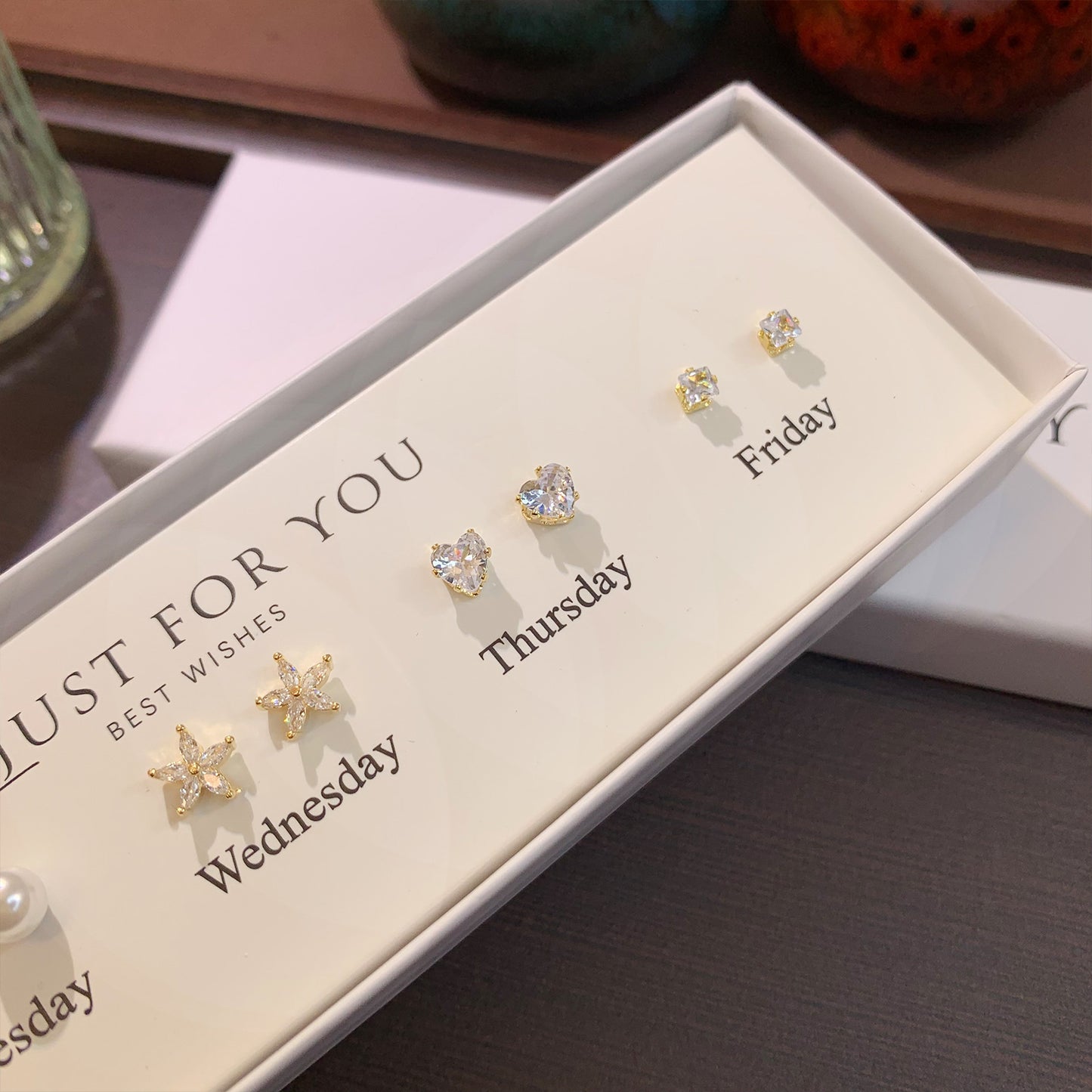 S925 silver circle stud earrings image 7