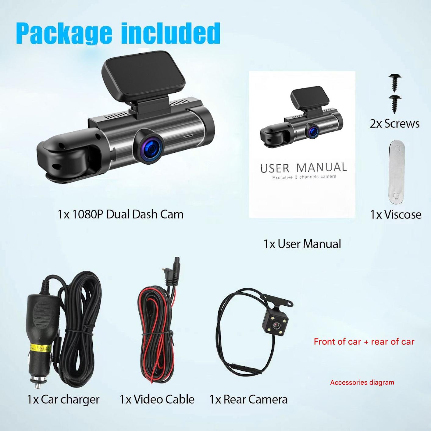 Yuecai M8 Car Dash Camera Display Screen
