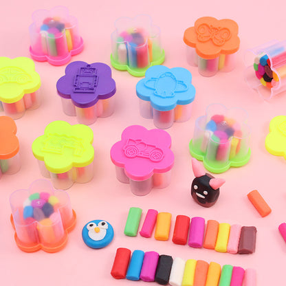 vibrant multi-color clay set