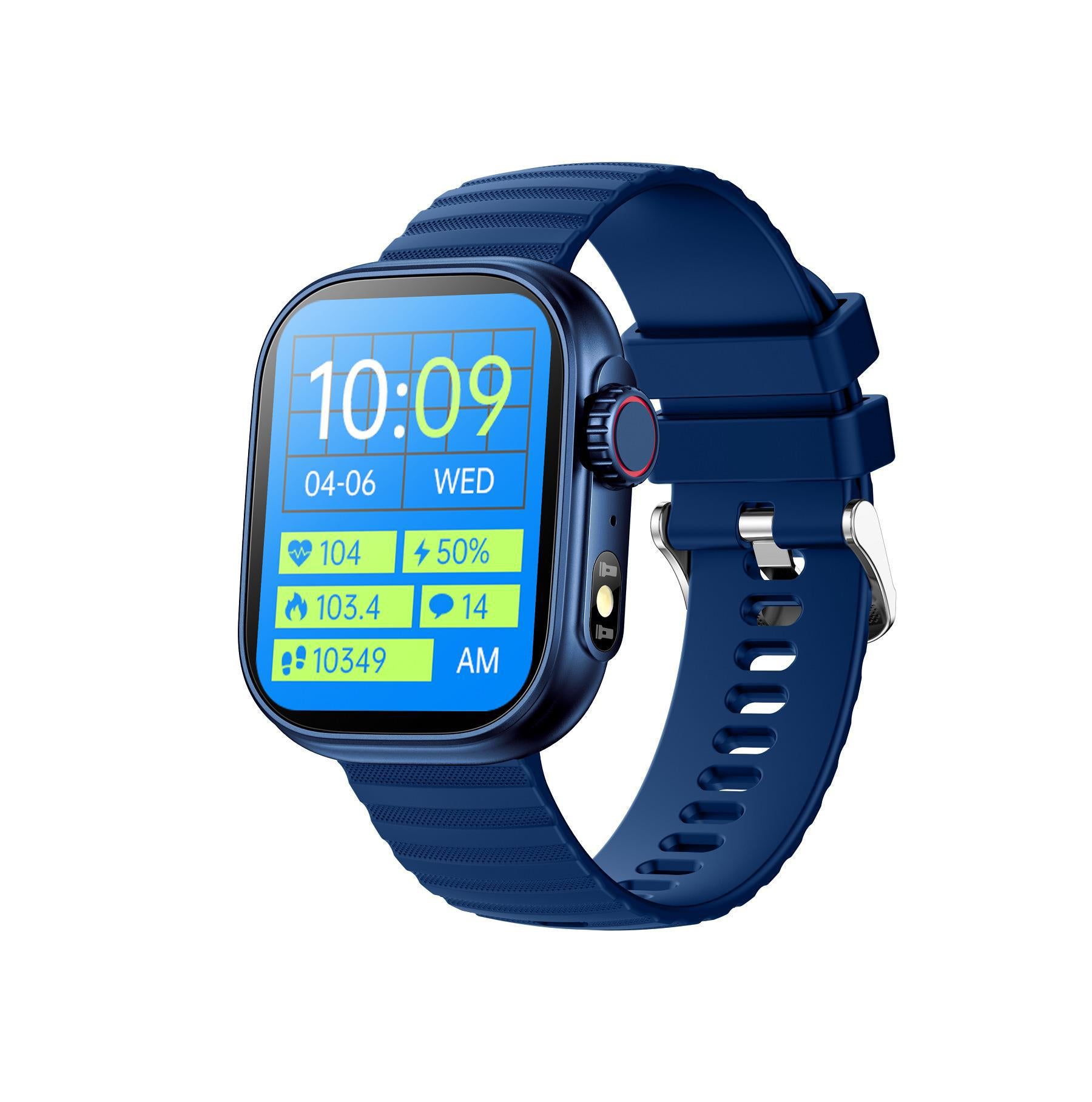 Smartwatch in a sleek deep blue color