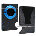 Blue Forged Carbon with Blue Ring (Clip Style)