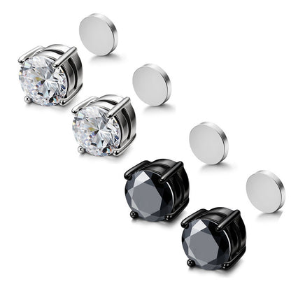 Unisex titanium steel earrings