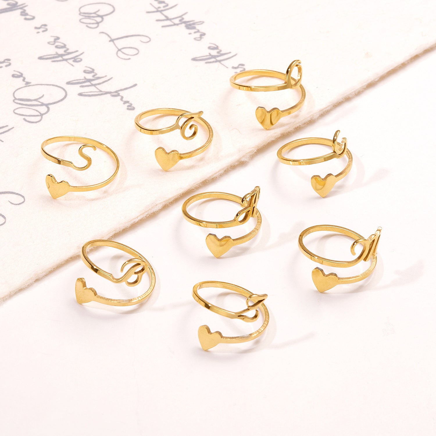 Customizable women's ring in stainless steel