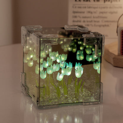 assembled tulip cube night light image 2