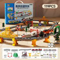 Color Box [119PCS] Electric Assembly - High-Speed Rail Track + Train (Pack of 1)
