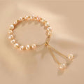 Pink Irregular Pearl Bracelet