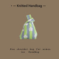 Vertical Striped Flower - Green Gray