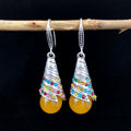 Flowing Pattern Agate Bead (Yellow)