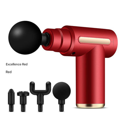 Close-up of massage gun features