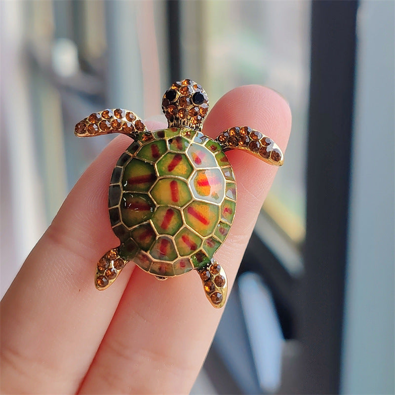 Dazzling turtle brooch in stylish settings image 9