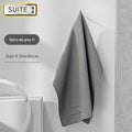 Gray 30*40 cm Microfiber Coral Fleece Towel - Individual PE Bag (Pack of 1)