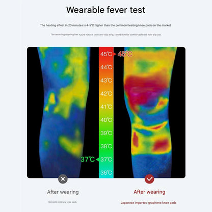 Graphene heating knee brace side view