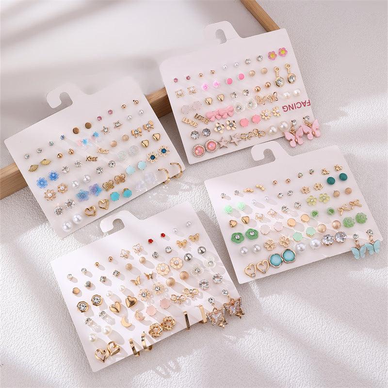 Lightweight stud earrings on display image 7