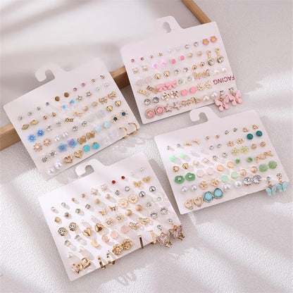 Lightweight stud earrings on display image 7