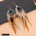 1 - Peacock Gold Velvet Feather