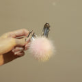 Plush Metal Hair Claw*Pink Rabbit