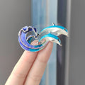XZ0177 Dolphin Brooch