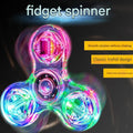 Crystal Glowing Fidget Spinner in Plastic Box (Pack of 1)