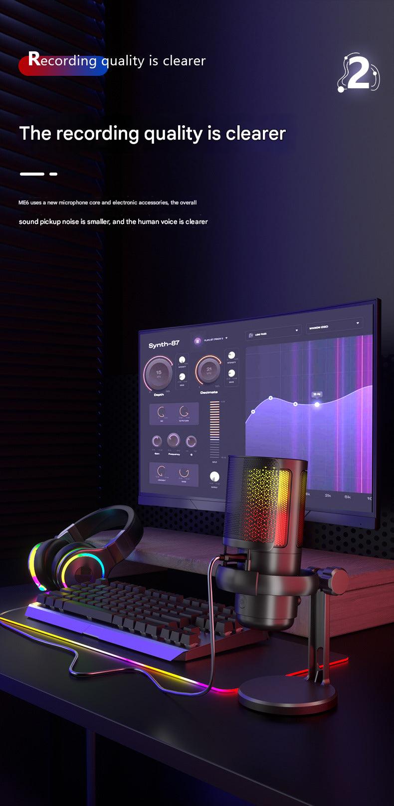Professional Gaming Microphone with RGB