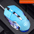 Blue button with sound-colorful light (Pack of 2)