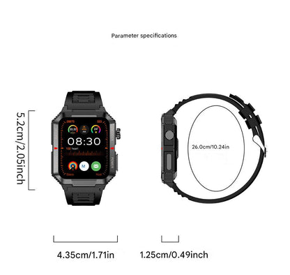 Smartwatch displaying health metrics