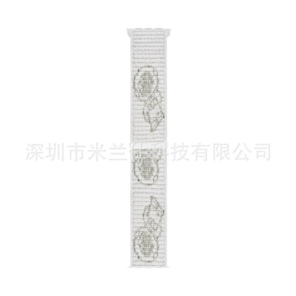 Nylon Sports Band for Apple Watch Series 1-9 & Ultra - Adjustable & Breathable with Velcro Closure