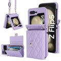 Crossbody folding accordion---purple