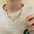 Smiling Colorful Beaded Necklace